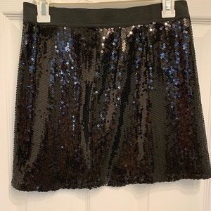 BCBG sequin black skirt